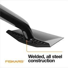 Sharp blade cuts through compact turf with less effort.