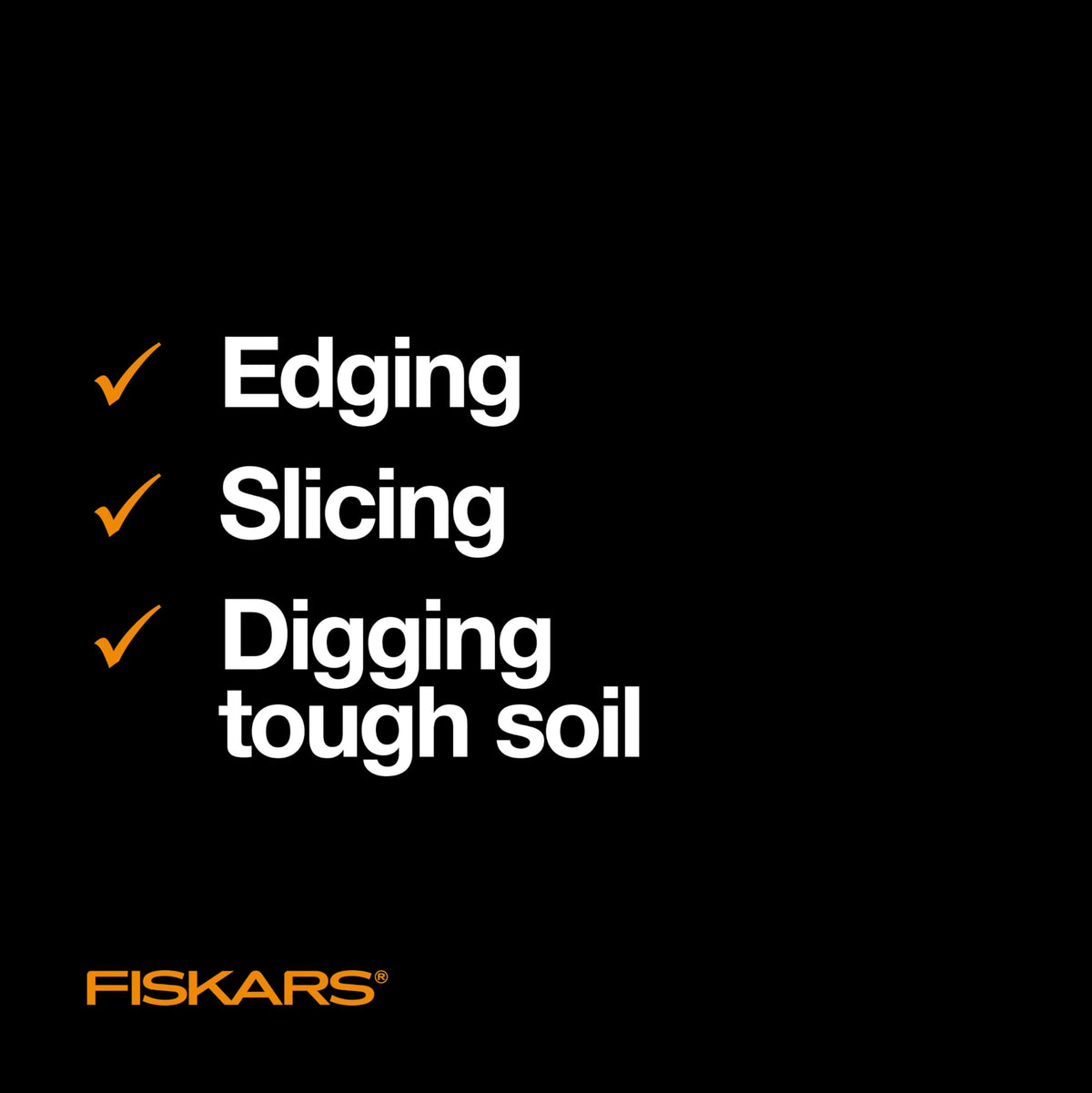 Teardrop shaft follows hand shape to ease grip and reduce fatigue.