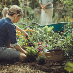 Fiskars Xact Cultivator hang hole enables easy storage after use.