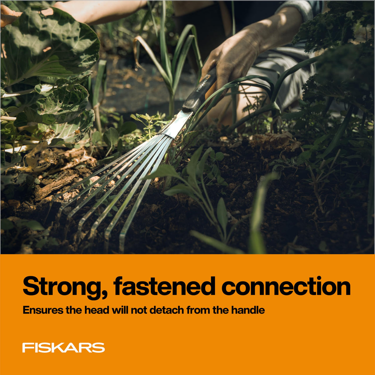 Fiskars Xact durable tines resist bending for long-lasting performance.