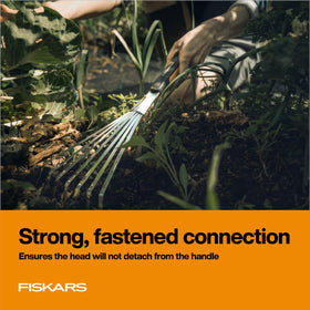 Fiskars Xact durable tines resist bending for long-lasting performance.
