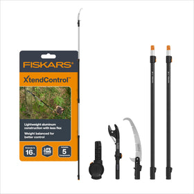 Fiskars XtendControl pruner with rotating head enables precise reach for high branches