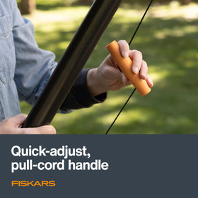 Fiskars XtendControl rotating head pivots 45 degrees for angled pruning