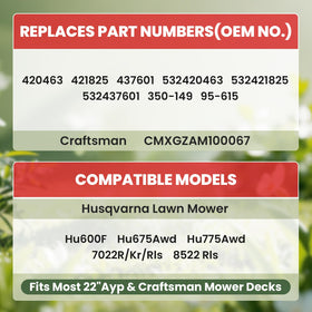 High-carbon steel mower blade for durability and long life