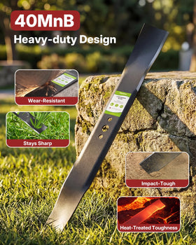 Fismiuta 531300765 21-inch blade fits standard Craftsman/Husqvarna decks