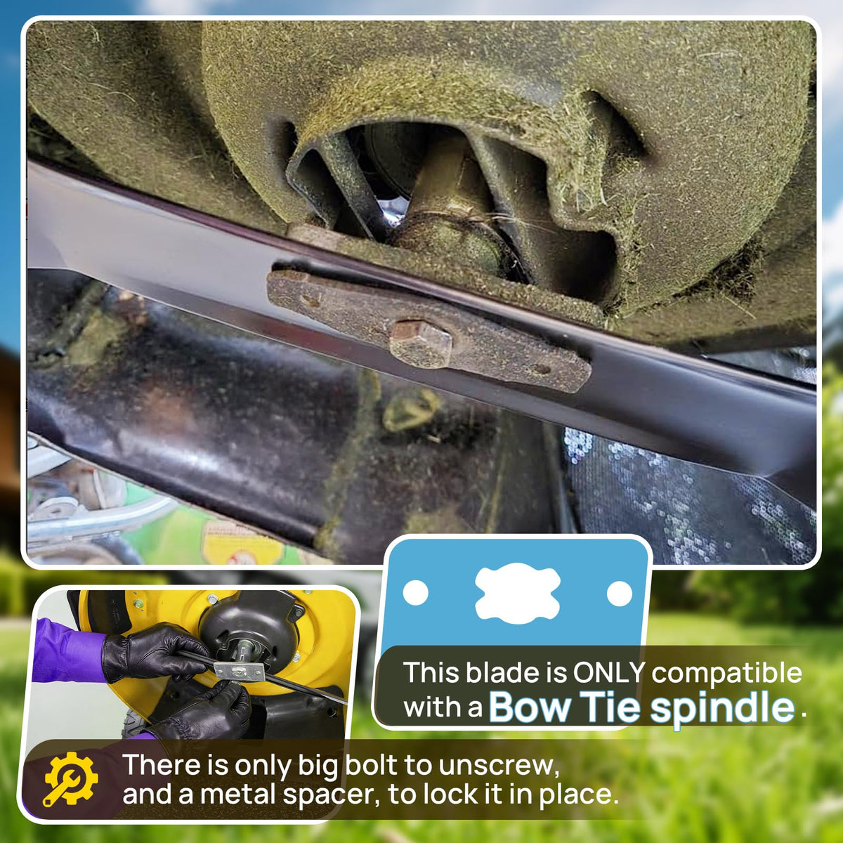 Fismiuta bow-tie spindle compatibility ensures proper fit