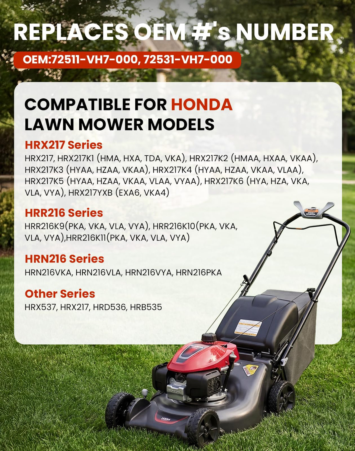 Fismiuta Honda HRR216 lower blade 21-inch for strong suction and balanced performance.