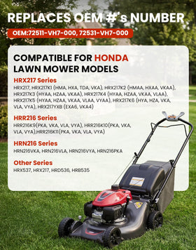 Fismiuta Honda HRR216 lower blade 21-inch for strong suction and balanced performance.