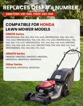 Fismiuta lower blade for Honda HRR216 HRM215 delivers strong suction for cleaner lawns.