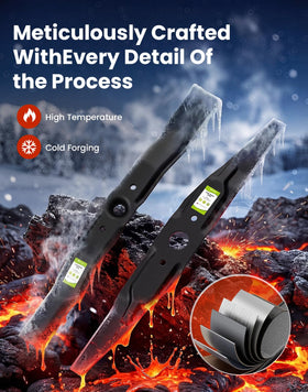 Fismiuta powder-coated finish protects blades from rust and corrosion.