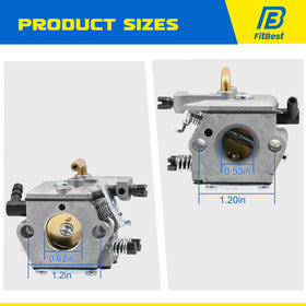 FitBest fuel filter helps keep contaminants out of the carburetor.