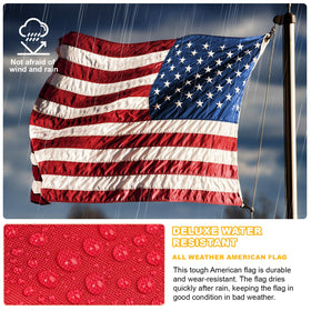 FITEAN 5x8 flag shown outdoors for wide view.