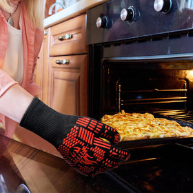 FITFIV barbecue gloves aramid layer delivers durable heat protection and long-lasting performance