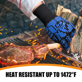 FITFIV BBQ Gloves feature aramid fiber shell for durable protection