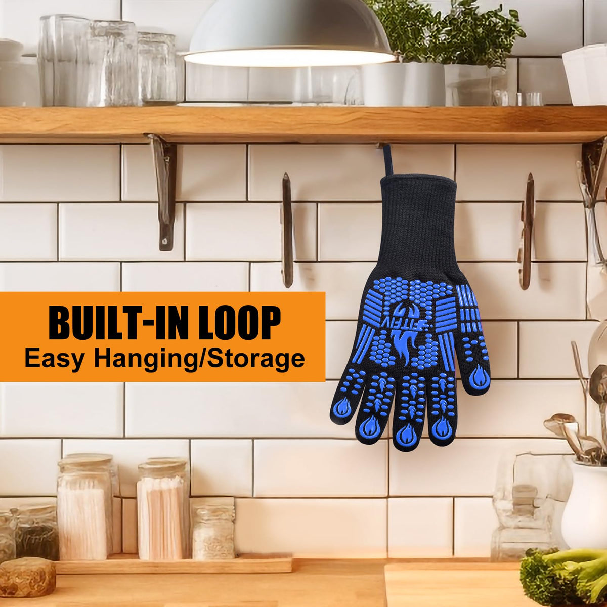 FITFIV BBQ Gloves enable confident cooking with grip during grilling