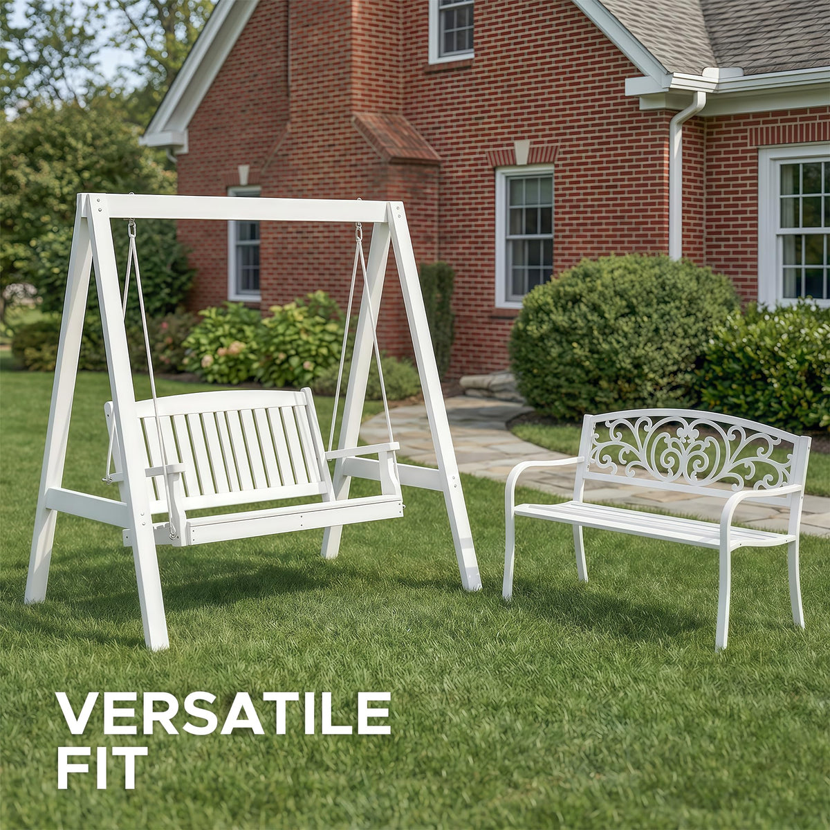 Fitfree cushion demonstrating universal fit on various benches