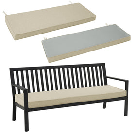 Fitfree outdoor bench cushion water-resistant beige protects porch seating in light rain