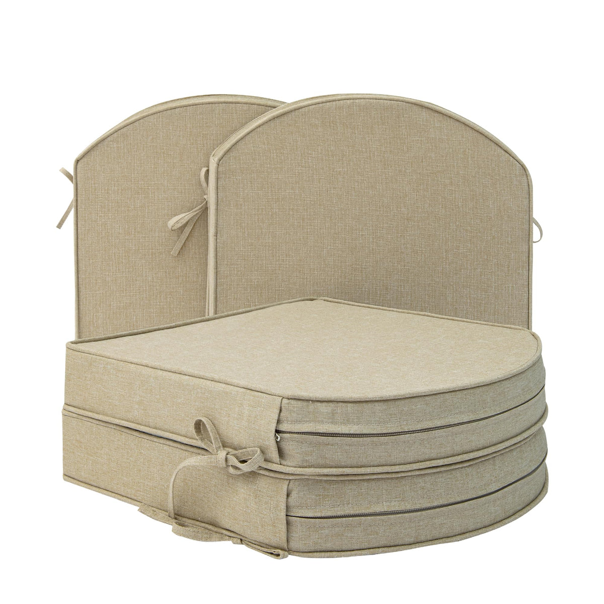 Fitfree outdoor chair cushions water-resistant for porch and garden seating