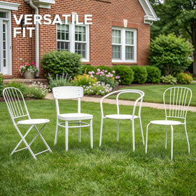 Fitfree two cushions on patio set enhances outdoor seating