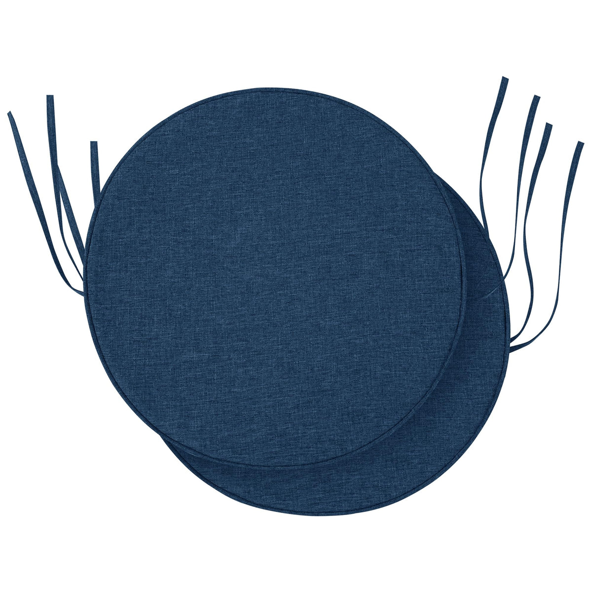 Fitfree outdoor round chair cushions 15 inch navy set2 add all-weather comfort