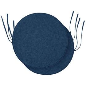 Fitfree outdoor round chair cushions 15 inch navy set2 add all-weather comfort