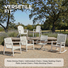 Fitfree set of 4 cushions refreshes any patio seating area.