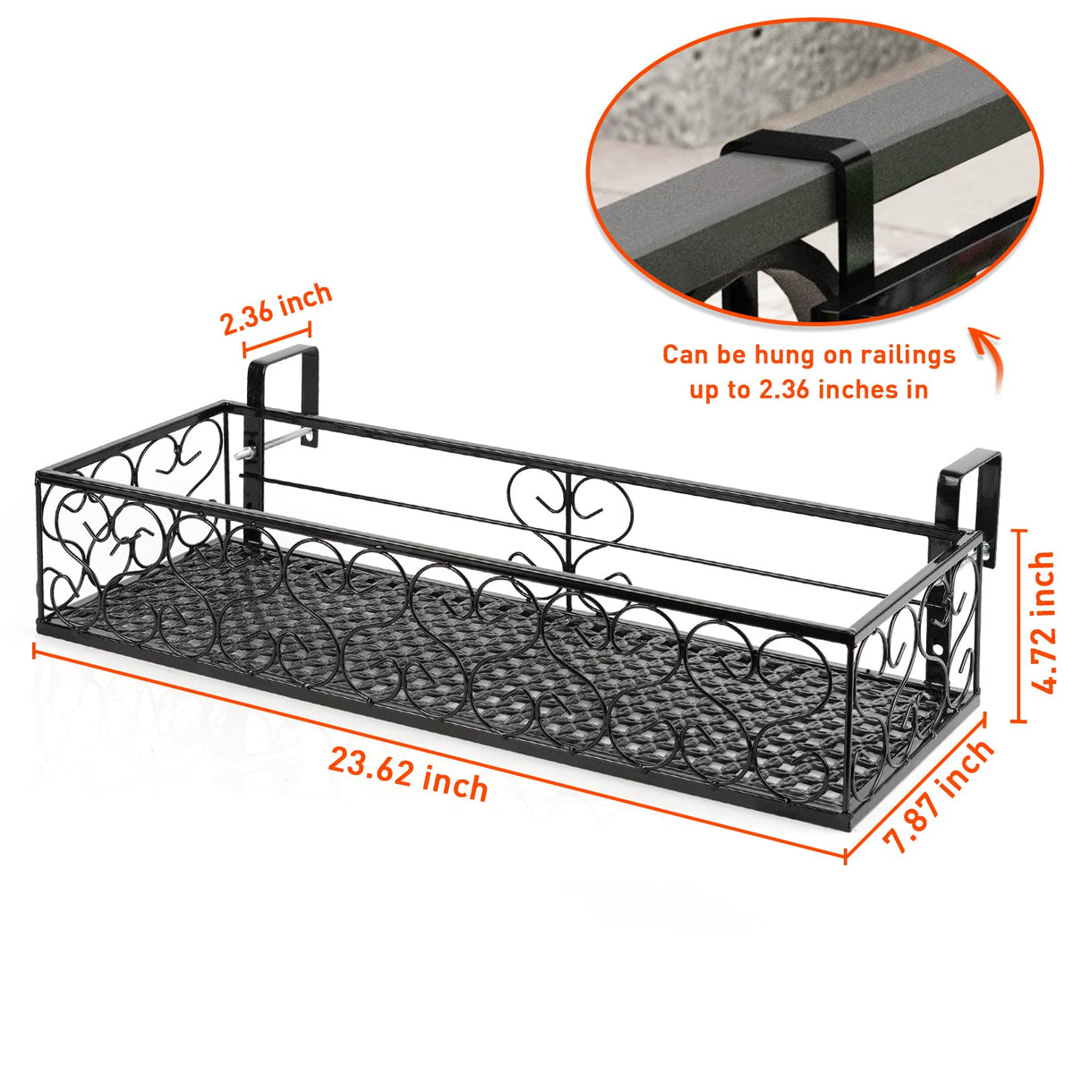 Fitlyiee iron plant holder perfect for windows and patios with a stylish retro look.