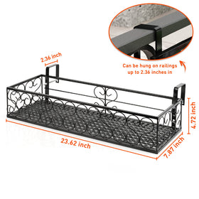 Fitlyiee iron plant holder perfect for windows and patios with a stylish retro look.