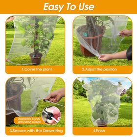 Versatile Fitnice netting protects tomatoes, strawberries, and fruit trees.