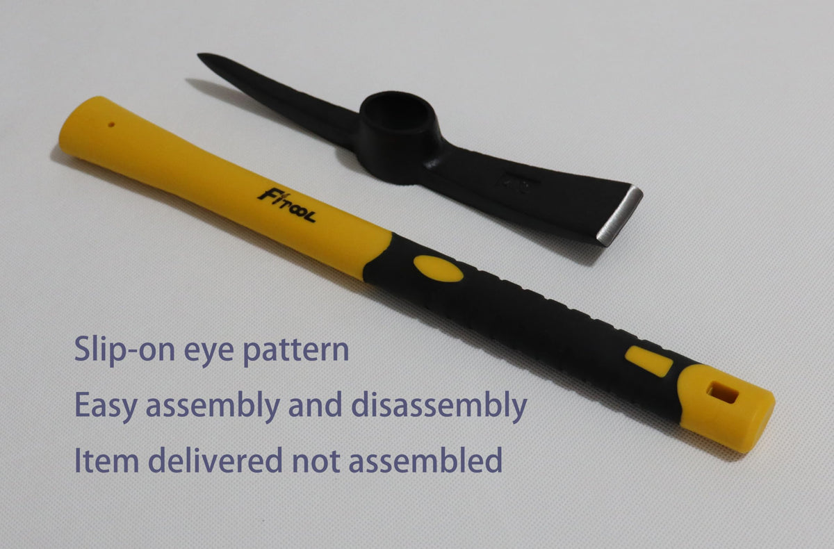 FITOOL rubberized fiberglass handle provides a comfortable grip for extended gardening tasks.