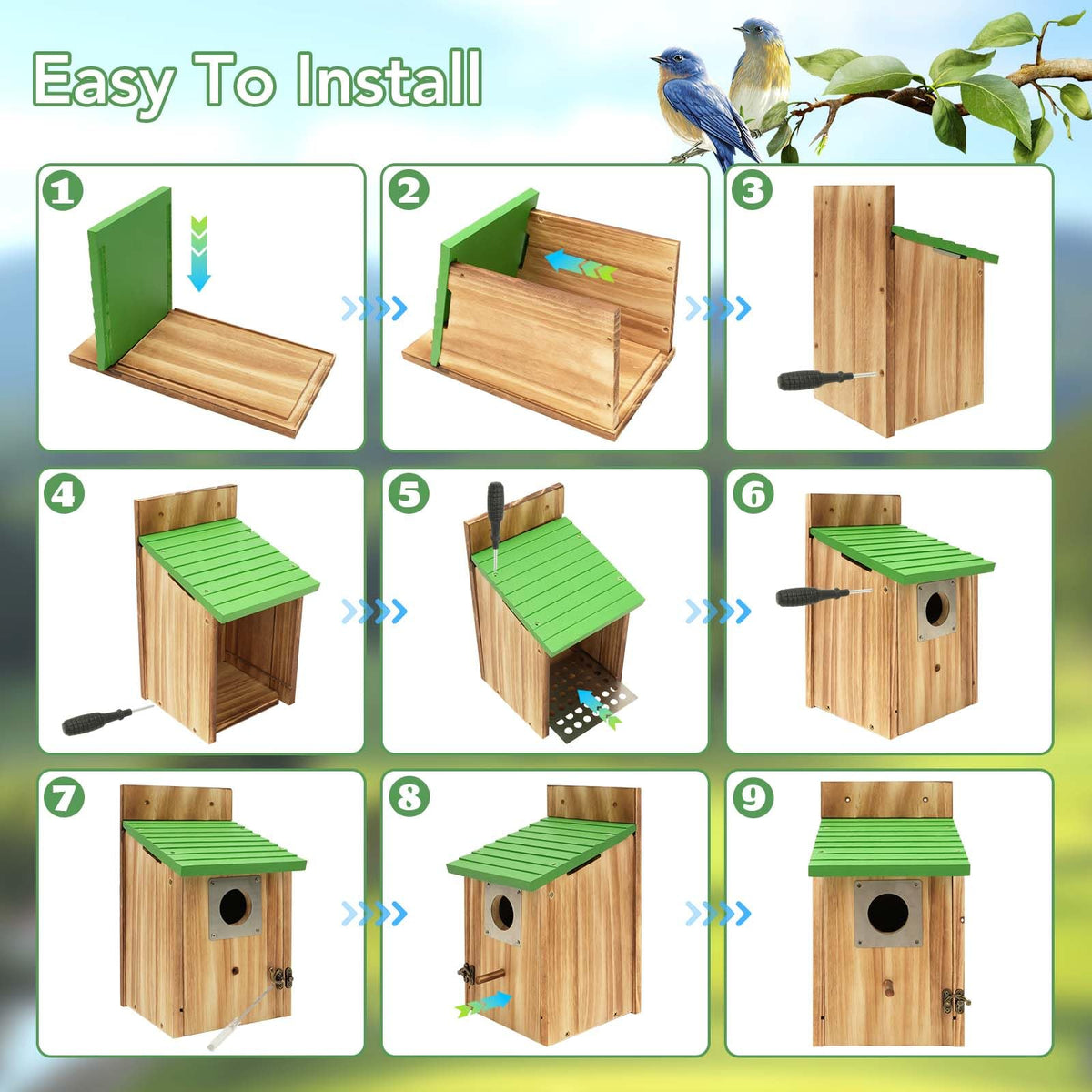 Fitraho Wren House assembly-friendly design for a family-friendly project.