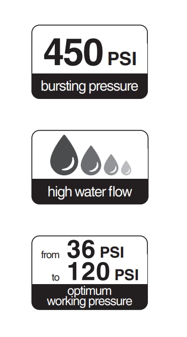 FITT Force Pro water hose 100-foot length extends reach for diverse outdoor watering tasks.