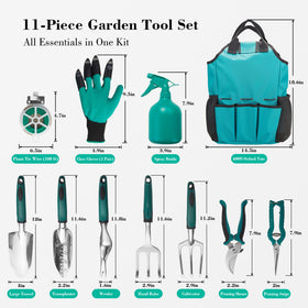 FiveJoy rust-proof cast aluminum tools resist corrosion for long use.