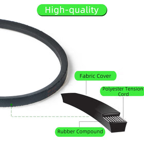 Fivertik belt close-up emphasizes wrapped polyester tension cord performance.