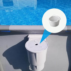 Fivertik SPX1091C basket with debris capture for clean skimmer intake.