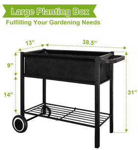 Fiwithy square-tube frame delivers sturdy support for heavier plants.
