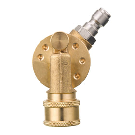 FIXFANS pivoting coupler with seven angles for versatile cleaning access.