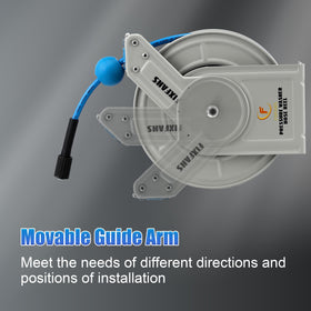FIXFANS reel wall-mount base allows secure indoor or outdoor installation.