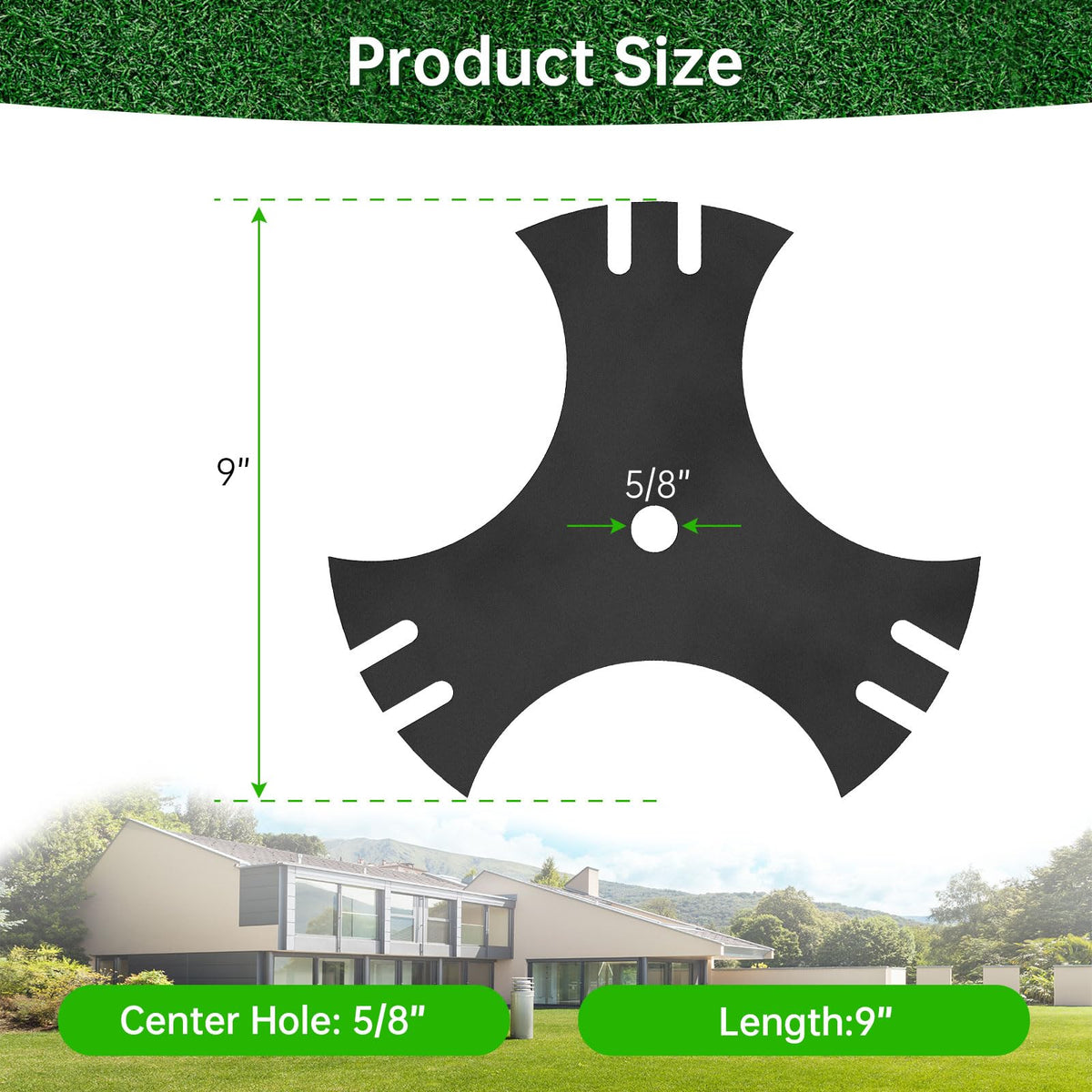Black powder coated Fixirons edger blades resist rust