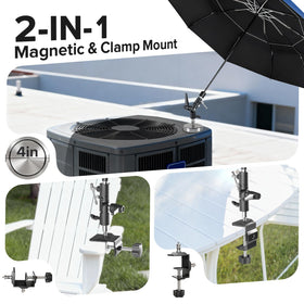 FixOasis magnetic base attaches securely to ferrous surfaces on site.