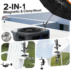 FixOasis magnetic-base attachment offers stable shade on metal surfaces