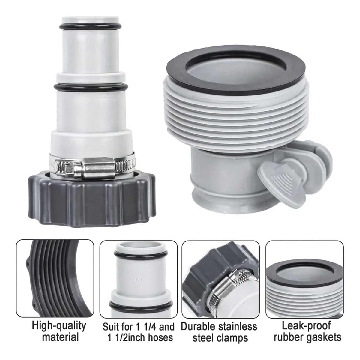 FizzCove stainless steel clamps ensure tight, leak-free sealing during setup.