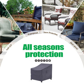 F&J Outdoors large-deep-seat fit accommodates wide outdoor chairs.