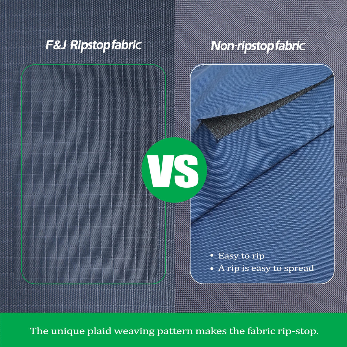 F&J Outdoors adjustable straps secure the cover in windy conditions.