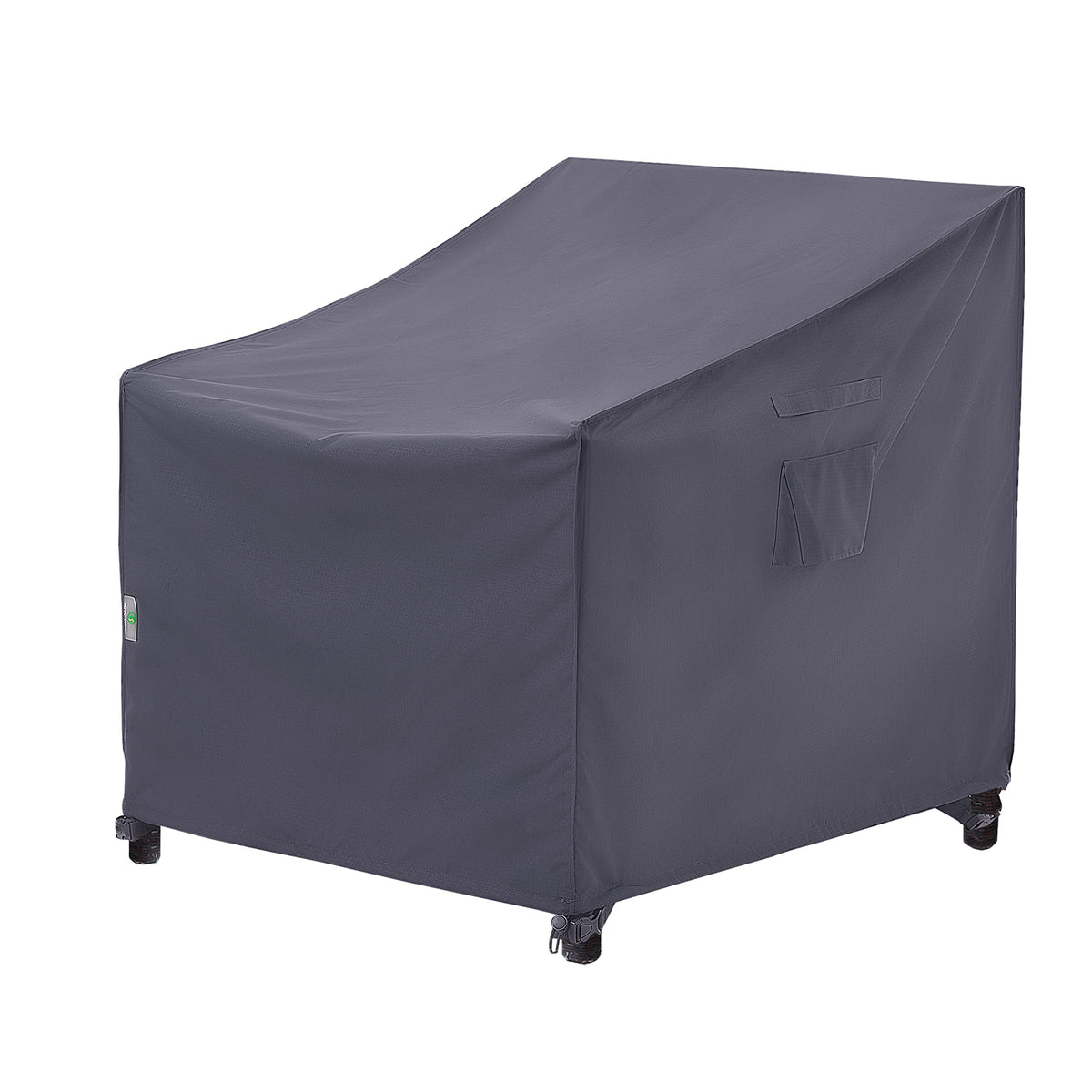 F&J Outdoors chair cover protects large deep-seat chairs from rain and sun.