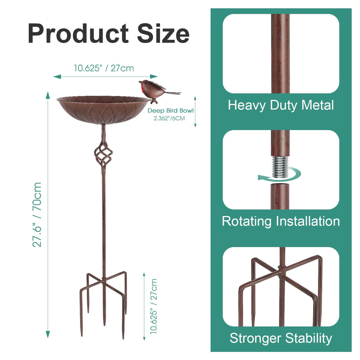 FJJYGYP removable feeding bowl for simple cleaning and refilling.