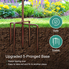 FJJYGYP rust-resistant coating helps endure rain and sun exposure.