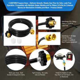 FJXBYWM F273704 multi-layer hose construction resists abrasion and weather.