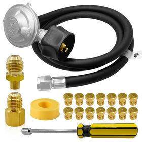 FJXBYWM propane regulator hose (5ft) for reliable Weber setup