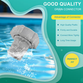 FKBAightccy pool drain connector—durable plastic with precise Coleman P6 fit